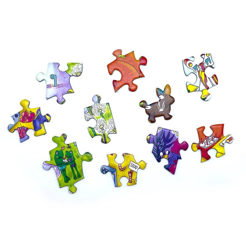 slide 4 of 5, Magic Puzzle Company The Forest Feast Jigsaw Puzzle - 1000pc: Memory & Fine Motor Skills, Paper Collage, 1000 ct