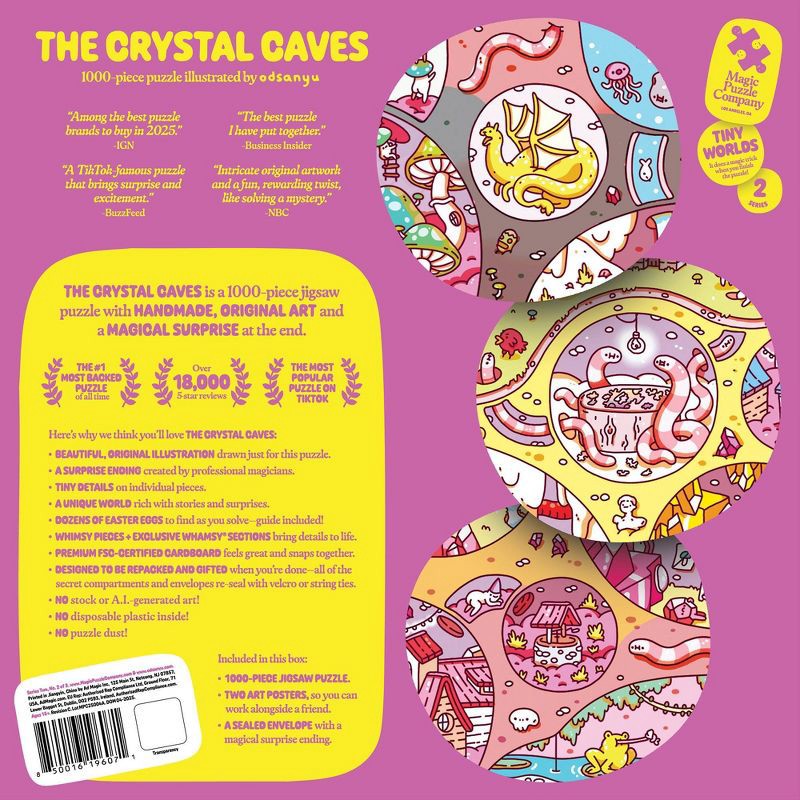 slide 4 of 5, Magic Puzzle Company The Crystal Caves Jigsaw Puzzle - 1000pc, 1000 ct