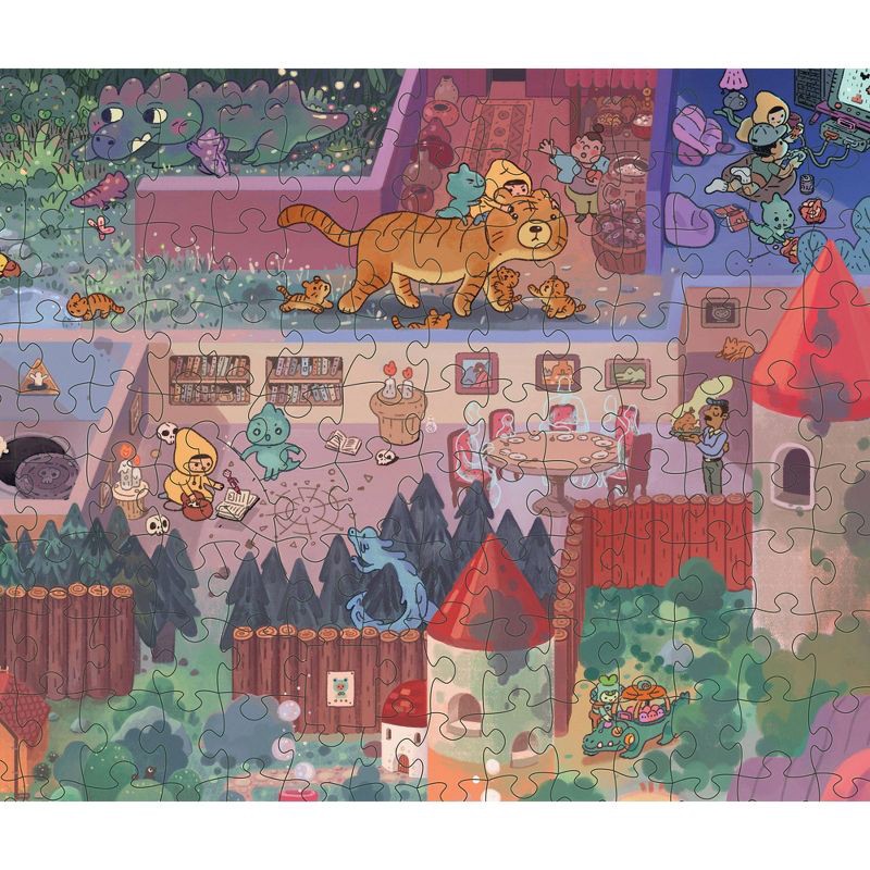slide 3 of 5, Magic Puzzle Company The Mystic Maze Jigsaw Puzzle - 1000pc: Memory & Motor Skills, Collage Theme, 28"x21", 1000 ct