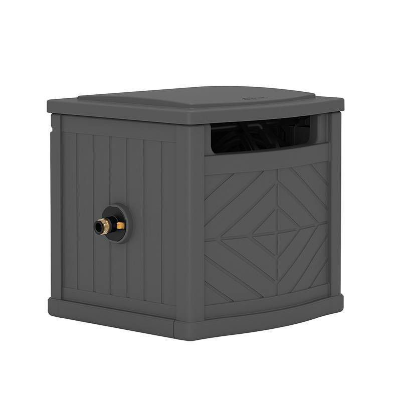 slide 2 of 6, Suncast 150' Capacity Slide Trak Hideaway Hose Holder Dark Gray, 1 ct