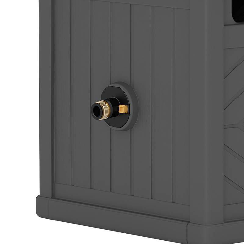 slide 3 of 6, Suncast 150' Capacity Slide Trak Hideaway Hose Holder Dark Gray, 1 ct