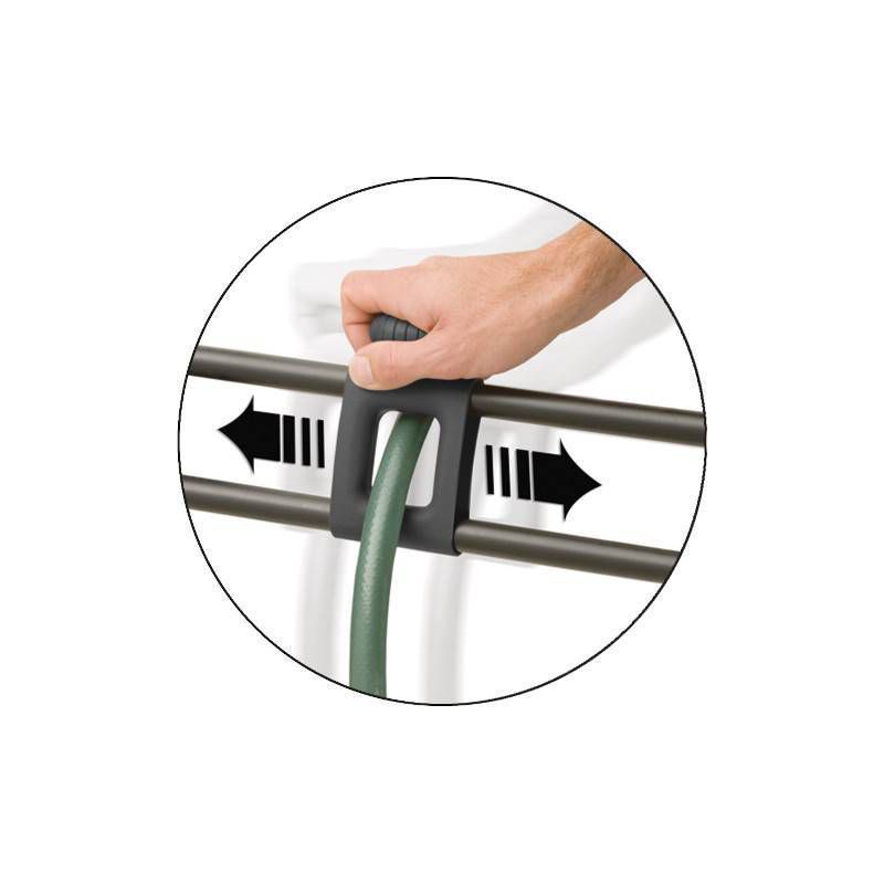 slide 4 of 6, Suncast 150' Capacity Slide Trak Hideaway Hose Holder Dark Gray, 1 ct