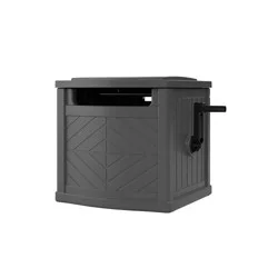 Suncast 150' Capacity Slide Trak Hideaway Hose Holder Dark Gray