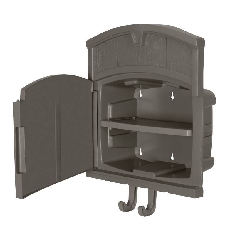 slide 2 of 4, Suncast 150' Capacity Farmington Mounted Hose Hanger Dark Gray, 1 ct