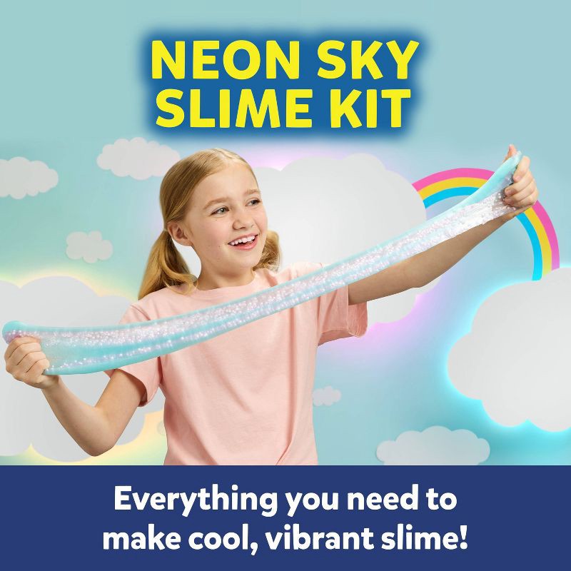slide 2 of 6, Elmer's Neon Sky Slime Kit 4ct, 4 ct