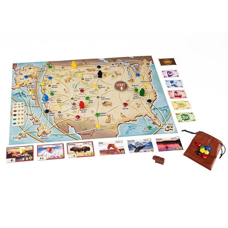 slide 4 of 8, Underdog Games Underdogs Trekking The National Parks Family Board Game: Geography Educational Playtime 30-45 Min, 1-5 Players, 1 ct