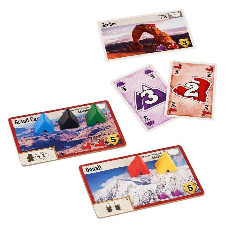 slide 6 of 8, Underdog Games Underdogs Trekking The National Parks Family Board Game: Geography Educational Playtime 30-45 Min, 1-5 Players, 1 ct