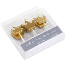 Hallmark Birthday Candles (Gold Crowns)