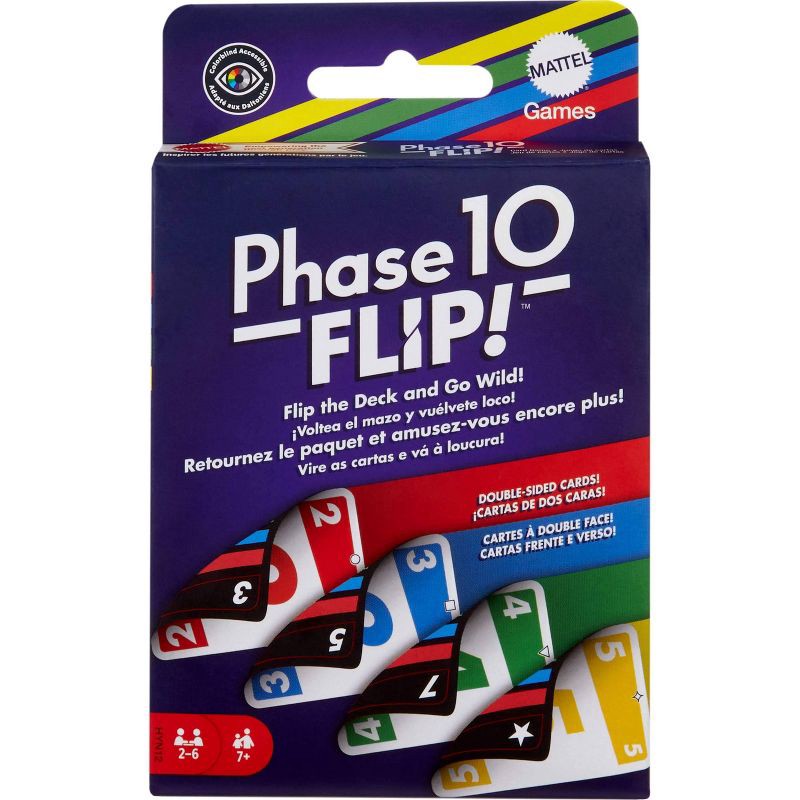 slide 1 of 6, Mattel Phase 10 Flip Card Game, 1 ct