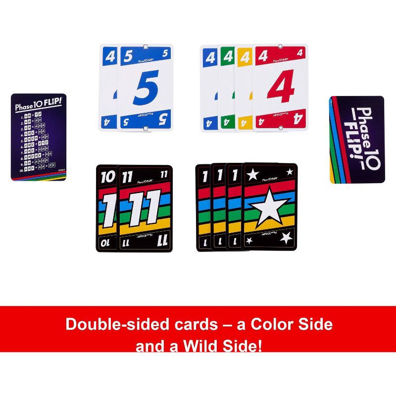 slide 3 of 6, Mattel Phase 10 Flip Card Game, 1 ct