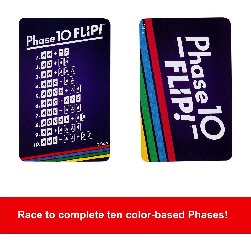 slide 5 of 6, Mattel Phase 10 Flip Card Game, 1 ct