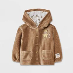 Baby Disney Winnie the Pooh Ribbed Velour Jacket - 0-3M