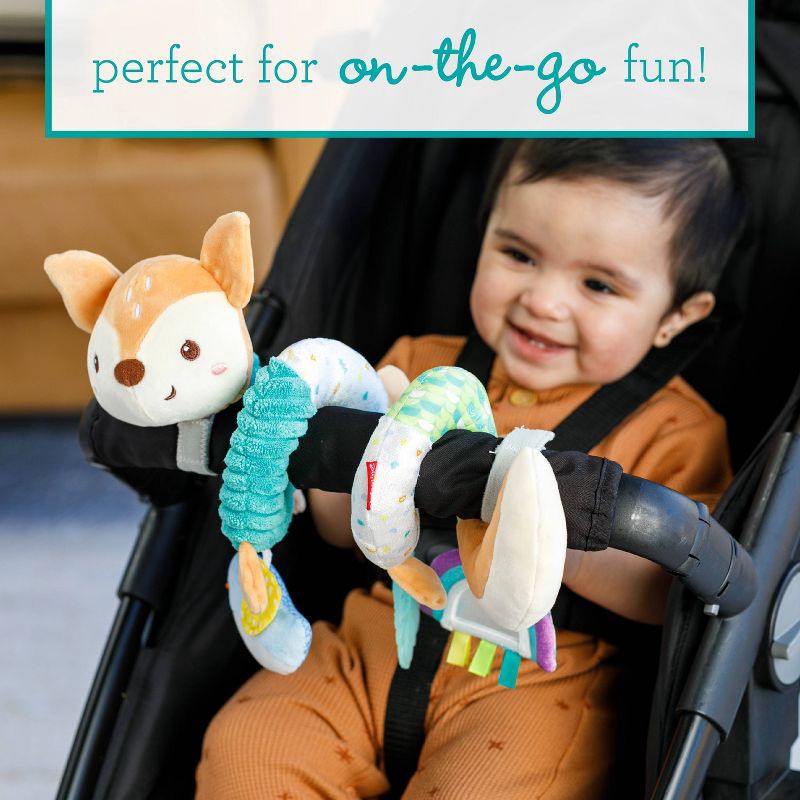 slide 2 of 5, Infantino Spiral Activity Toy - Neutral Deer, 1 ct