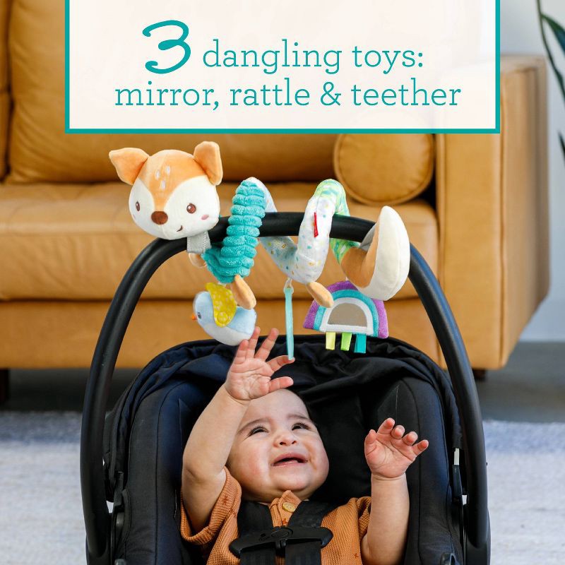 slide 3 of 5, Infantino Spiral Activity Toy - Neutral Deer, 1 ct