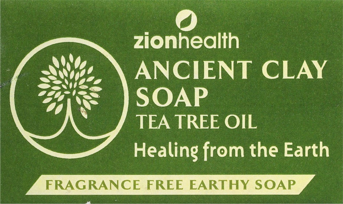 slide 12 of 12, Zion Health Ancient Clay Tea Tree Oil Soap 6 oz, 6 oz