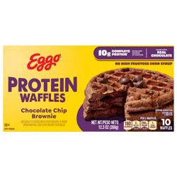 Eggo Kellogg's Eggo Protein Chocolate Chip Brownie Frozen Waffles