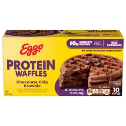Eggo Kellogg's Eggo Protein Chocolate Chip Brownie Frozen Waffles