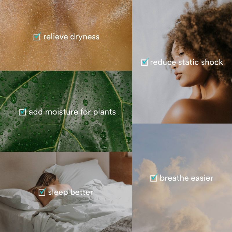 slide 3 of 9, HoMedics Top-Fill Easy to Clean Ultrasonic Cool Mist Humidifier with Night Light and Aromatherapy: 300-500 sq. ft., No Filter Needed, 30-Hour Run Time, 1 ct