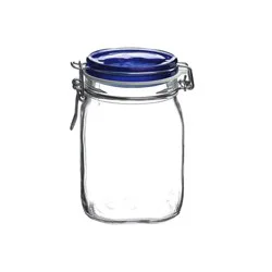 Bormioli Rocco Fido Blue Top Jar