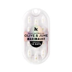 Olive & June Press-On Fake Nails - M Oval - Puffy Sparkle - 42ct