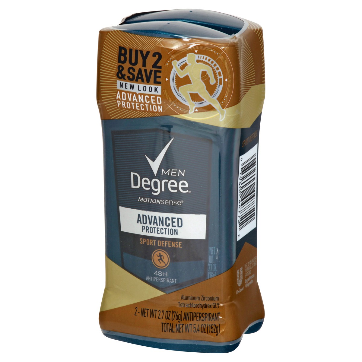 slide 4 of 9, Degree Antiperspirant Deodorant Sport Defense, 2.7 oz, Twin Pack, 2.7 oz