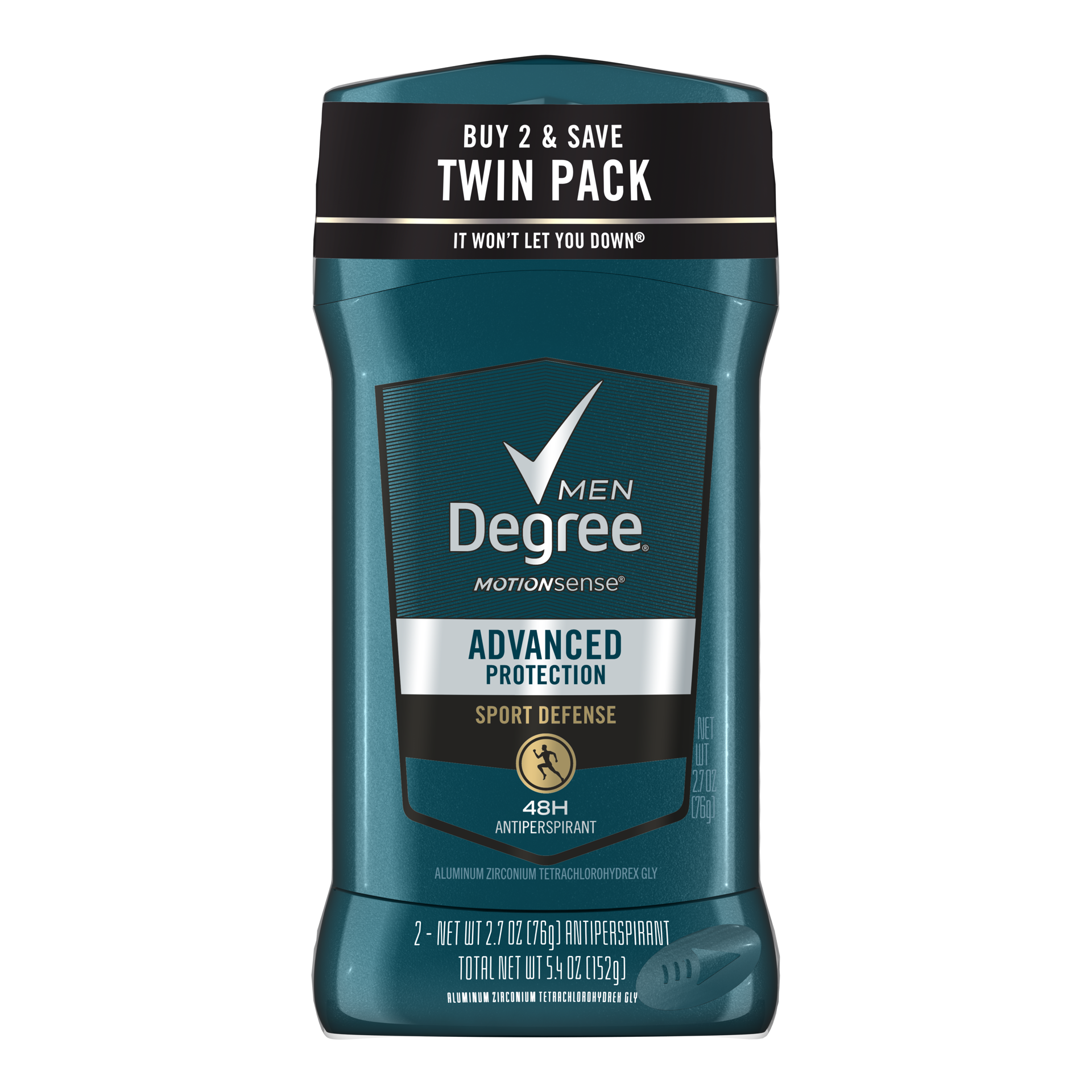 slide 1 of 9, Degree Antiperspirant Deodorant Sport Defense, 2.7 oz, Twin Pack, 2.7 oz