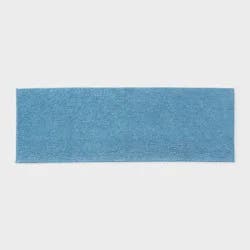 20"x58" Everyday Chenille Bath Rug Quilt Blue - Room Essentials™