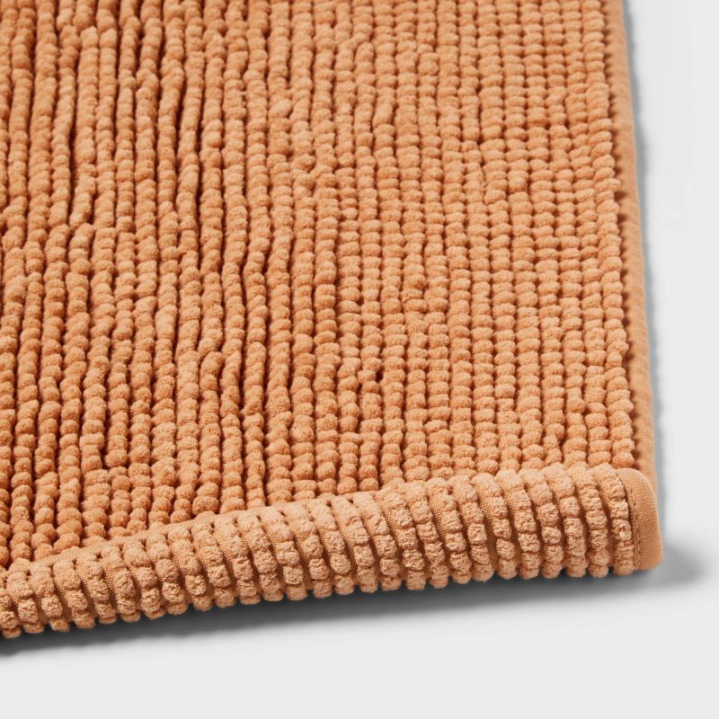 slide 4 of 4, 17"x24" Everyday Chenille Bath Rug Copper - Room Essentials™, 1 ct