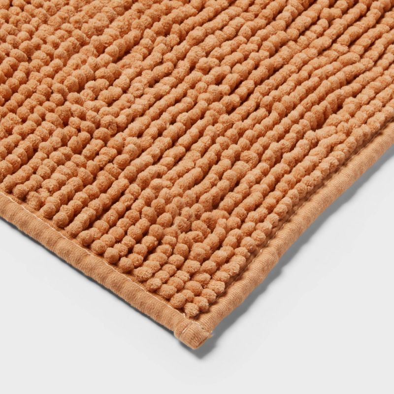 slide 3 of 4, 20"x32" Everyday Chenille Bath Rug Copper - Room Essentials™, 1 ct