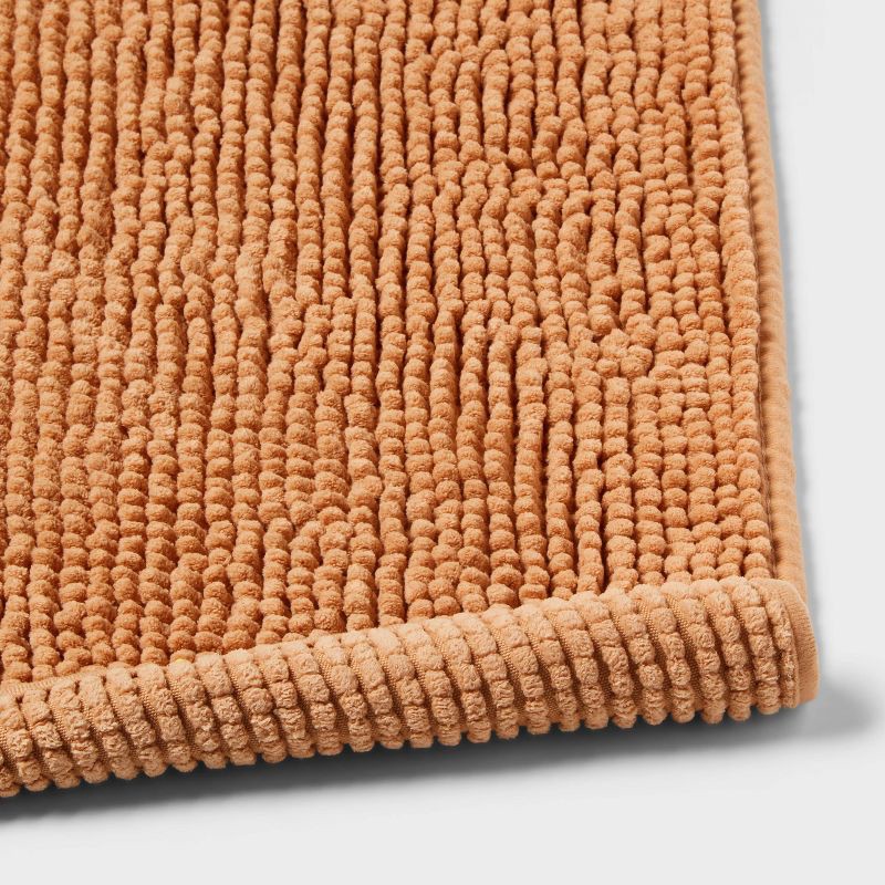 slide 4 of 4, 20"x32" Everyday Chenille Bath Rug Copper - Room Essentials™, 1 ct
