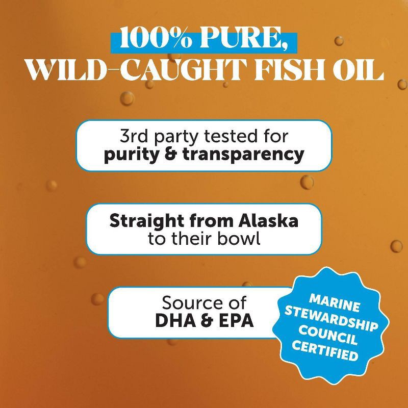 slide 6 of 10, Pet Honesty Omega 3 Salmon Flavor Fish Oil Supplement for Dog and Cat - 16 fl oz, 16 fl oz