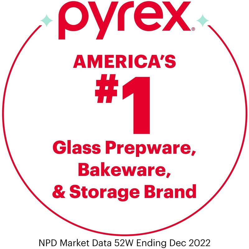 slide 7 of 7, Pyrex® Sculpted Tinted 9"x13" Baking Dish Smoke: Glass Bakeware, Dishwasher-Safe, 2-Year Warranty, 1 ct