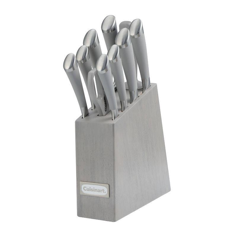 slide 1 of 17, Cuisinart Classic 11pc Color Soft Touch Stainless Steel Modern Cutlery Block Set Gray: Knife Set with Comfort-Grip Handle, 11 ct