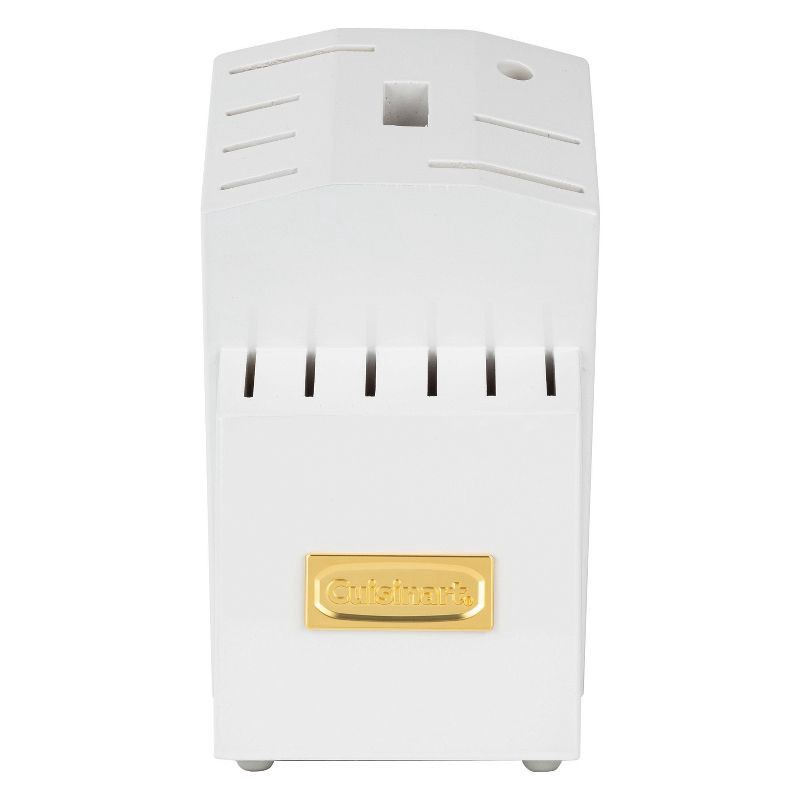 slide 6 of 17, Cuisinart Classic 15pc Gold PVD Stainless Steel Cutlery Block Set White: Forged Knife Set with Comfort-Grip Handle, 15 ct