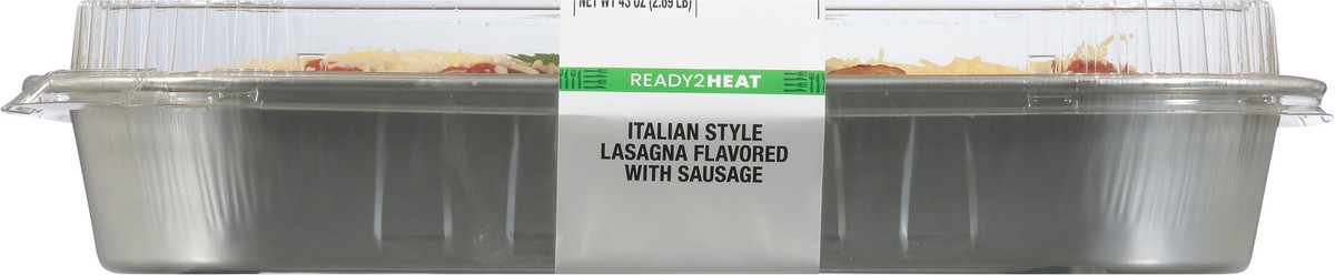 slide 6 of 13, ReadyMeals Italian Style Lasagna Flavored with Sausage 43 oz, 43 oz