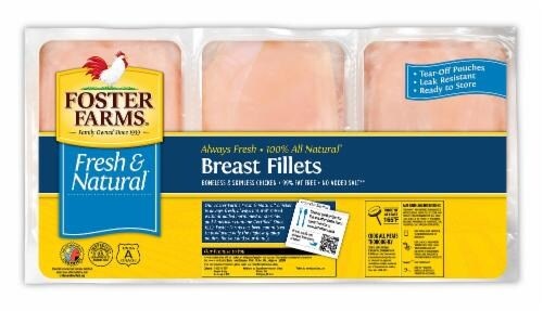 slide 1 of 1, Foster Farms Chicken Breasts, per lb