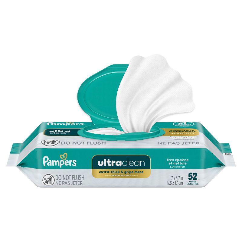slide 12 of 13, Pampers Ultra Clean Baby Wipes - 52ct, 52 ct