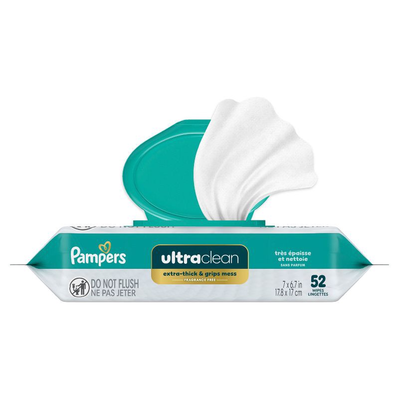 slide 9 of 13, Pampers Ultra Clean Baby Wipes - 52ct, 52 ct