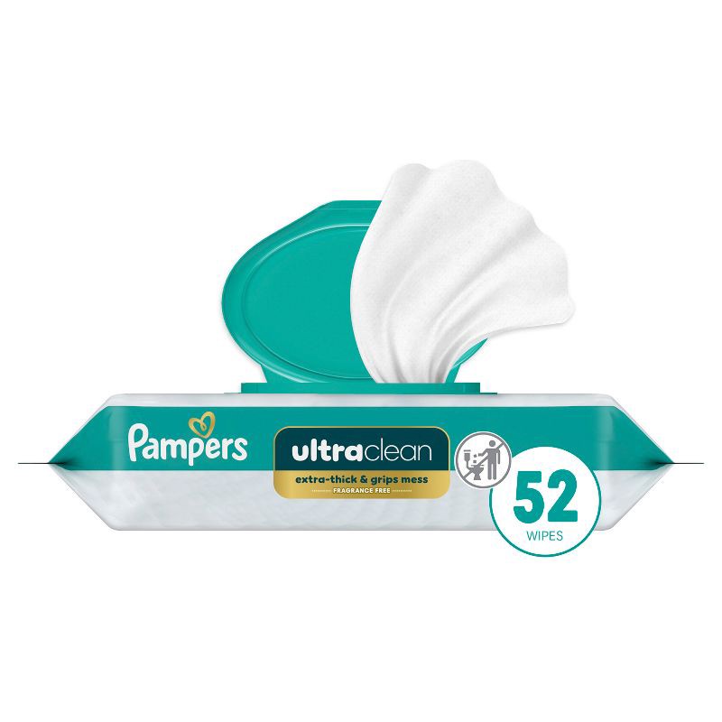 slide 1 of 13, Pampers Ultra Clean Baby Wipes - 52ct, 52 ct