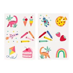 12ct Temporary Tattoos - Spritz™: Multi-Colored Party Favors for All Occasions, Ages 3+
