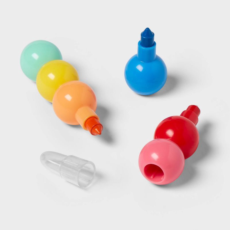 slide 3 of 3, 12ct Stackable Crayon - Spritz™: Multi-Colored Party Favors, Ages 4+, Choking Hazard Warning, 12 ct