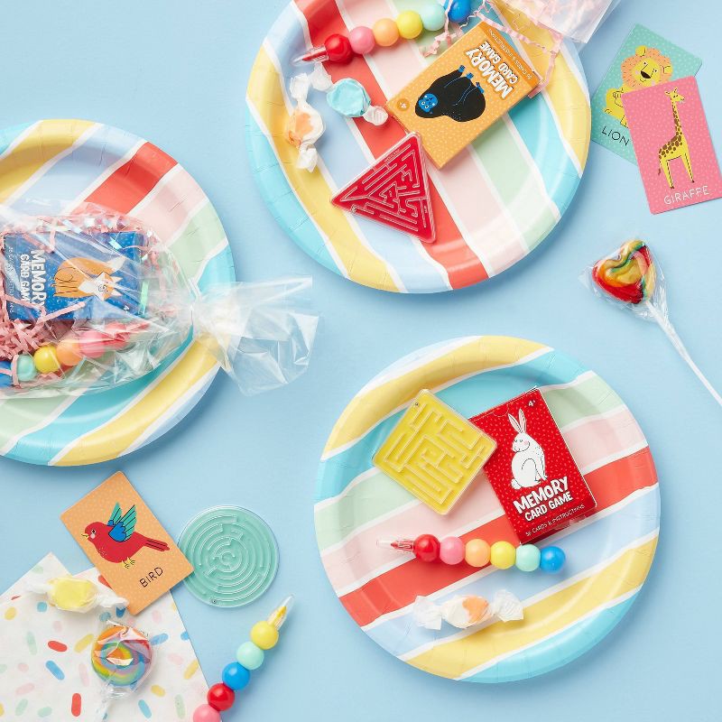 slide 2 of 3, 6ct Memory Card Game - Spritz™: Multi-Colored Party Favors, Paper Material, Ages 6+, 6 ct