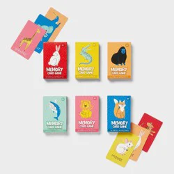 6ct Memory Card Game - Spritz™: Multi-Colored Party Favors, Paper Material, Ages 6+