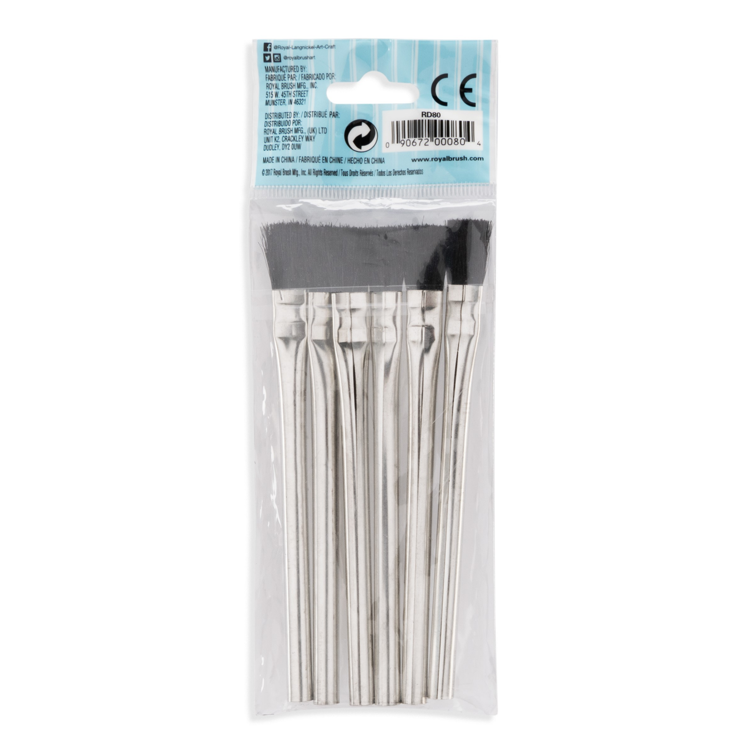 slide 2 of 4, Royal & Langnickel Crafter's Choice Craft & Glue Brushes, 6 ct