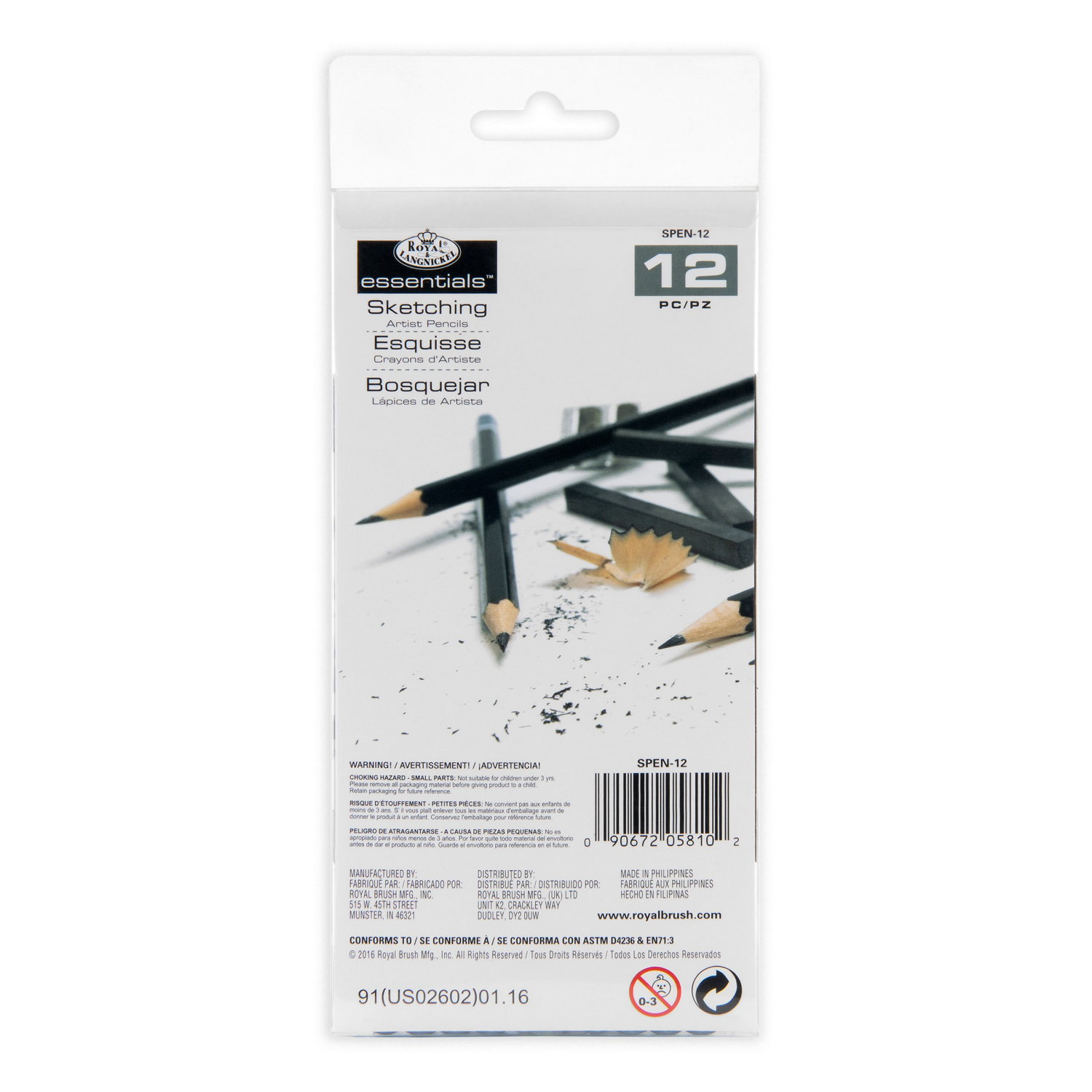 slide 2 of 6, Royal & Langnickel Essentials Artist Pencils, 12 ct