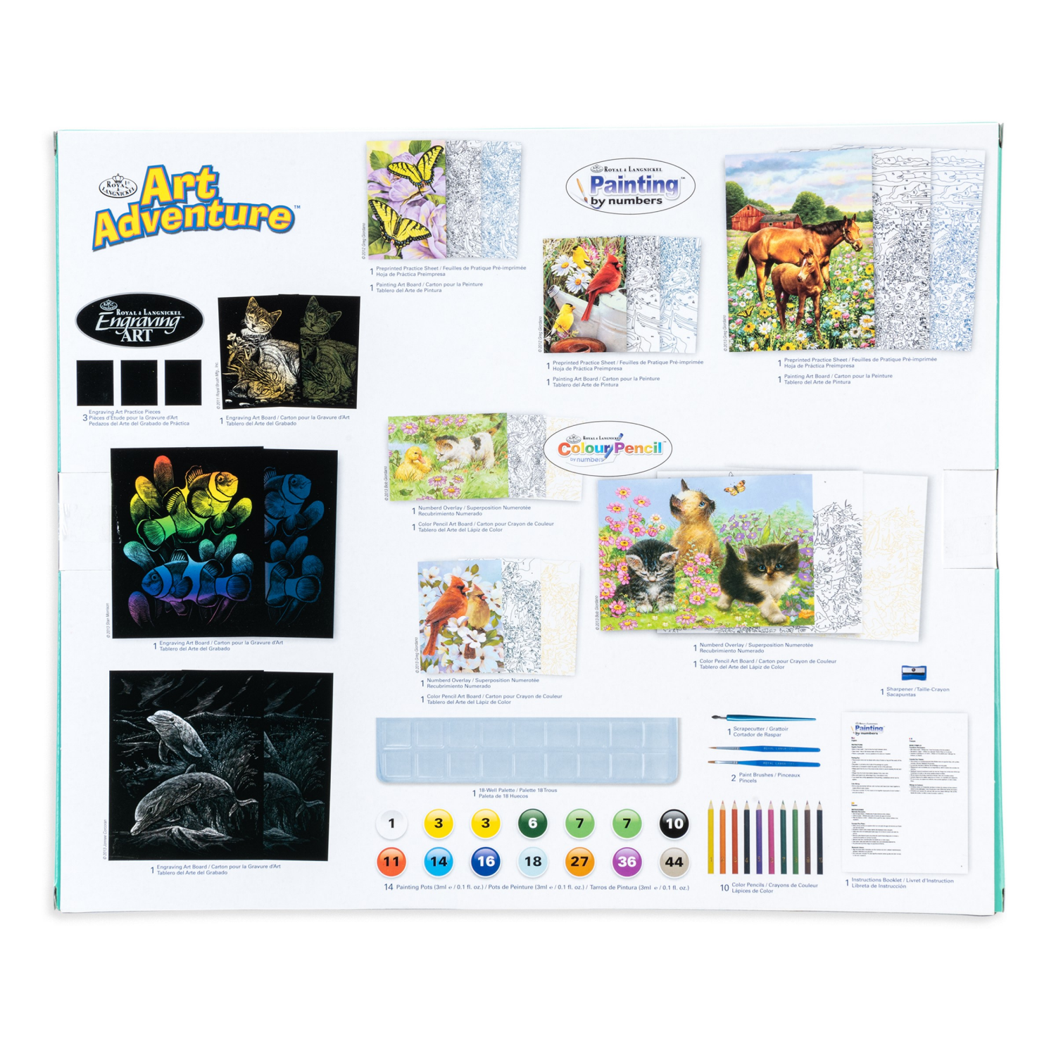 slide 2 of 2, Royal & Langnickel 9Pc Activity Teal, 9 ct