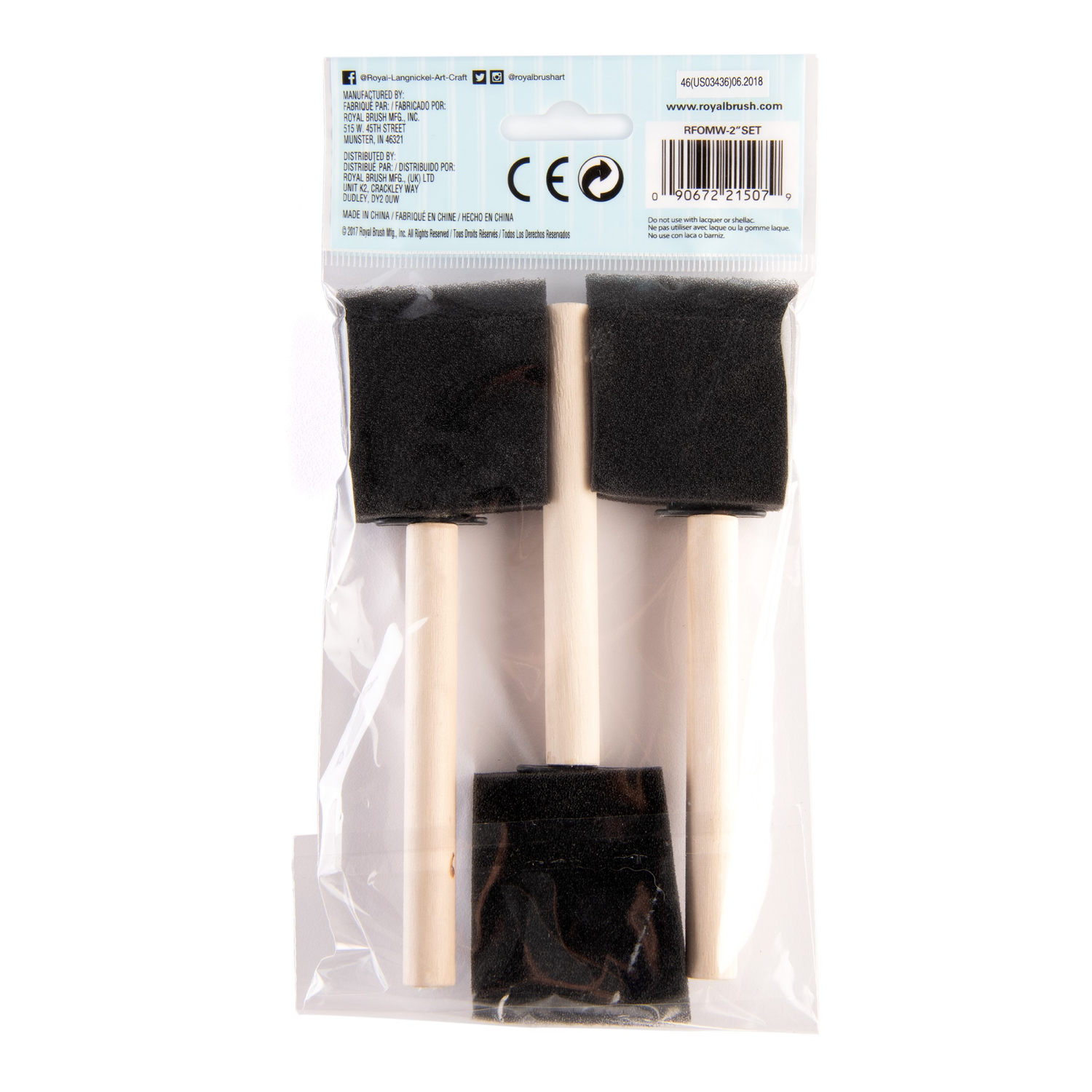 slide 2 of 4, Royal & Langnickel Crafter's Choice 2" Foam Brush Set, 3 ct