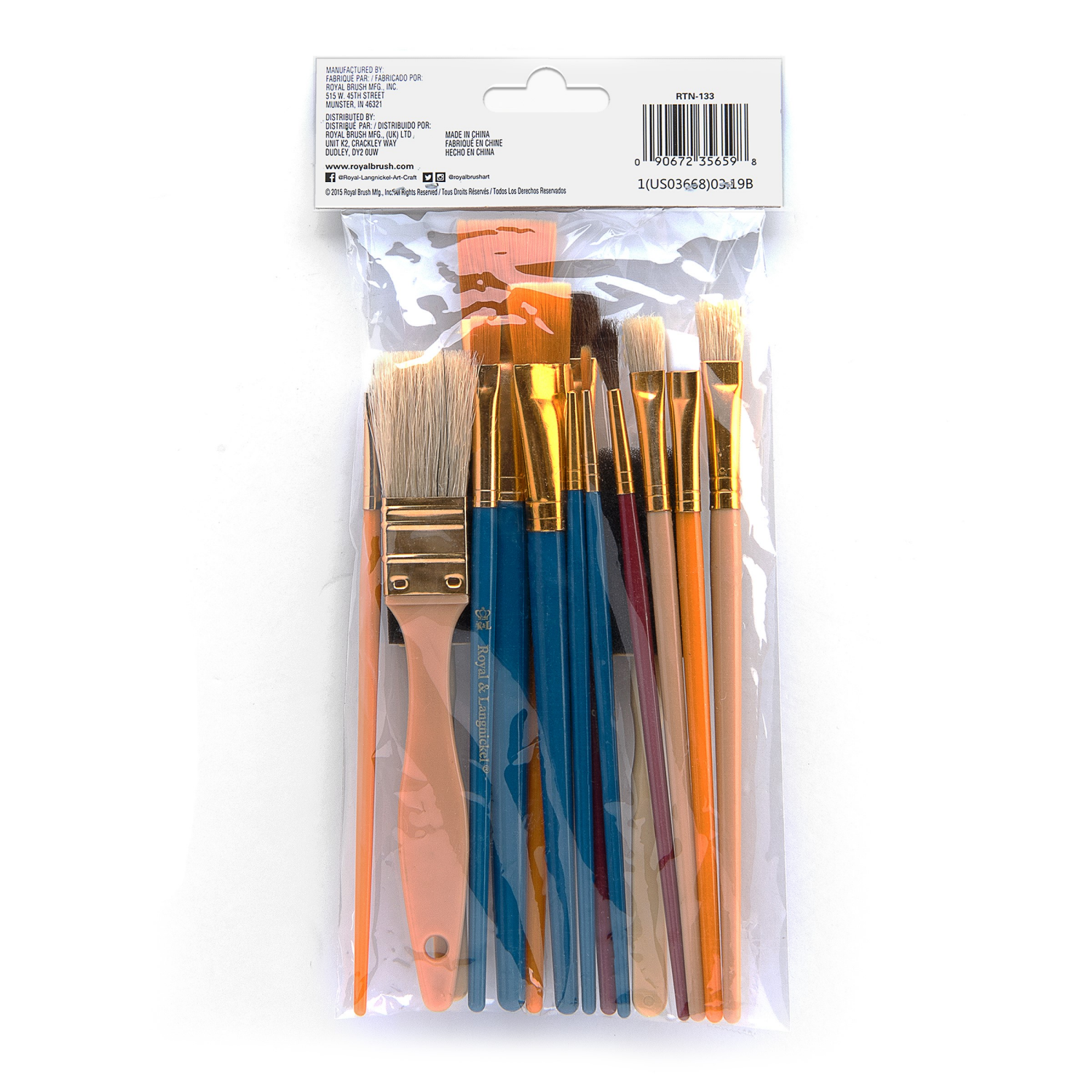 slide 2 of 3, Royal & Langnickel Cool Art Craft Brush Set, 15 ct