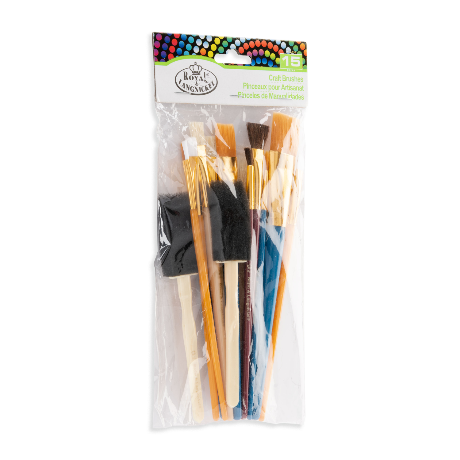 slide 3 of 3, Royal & Langnickel Cool Art Craft Brush Set, 15 ct