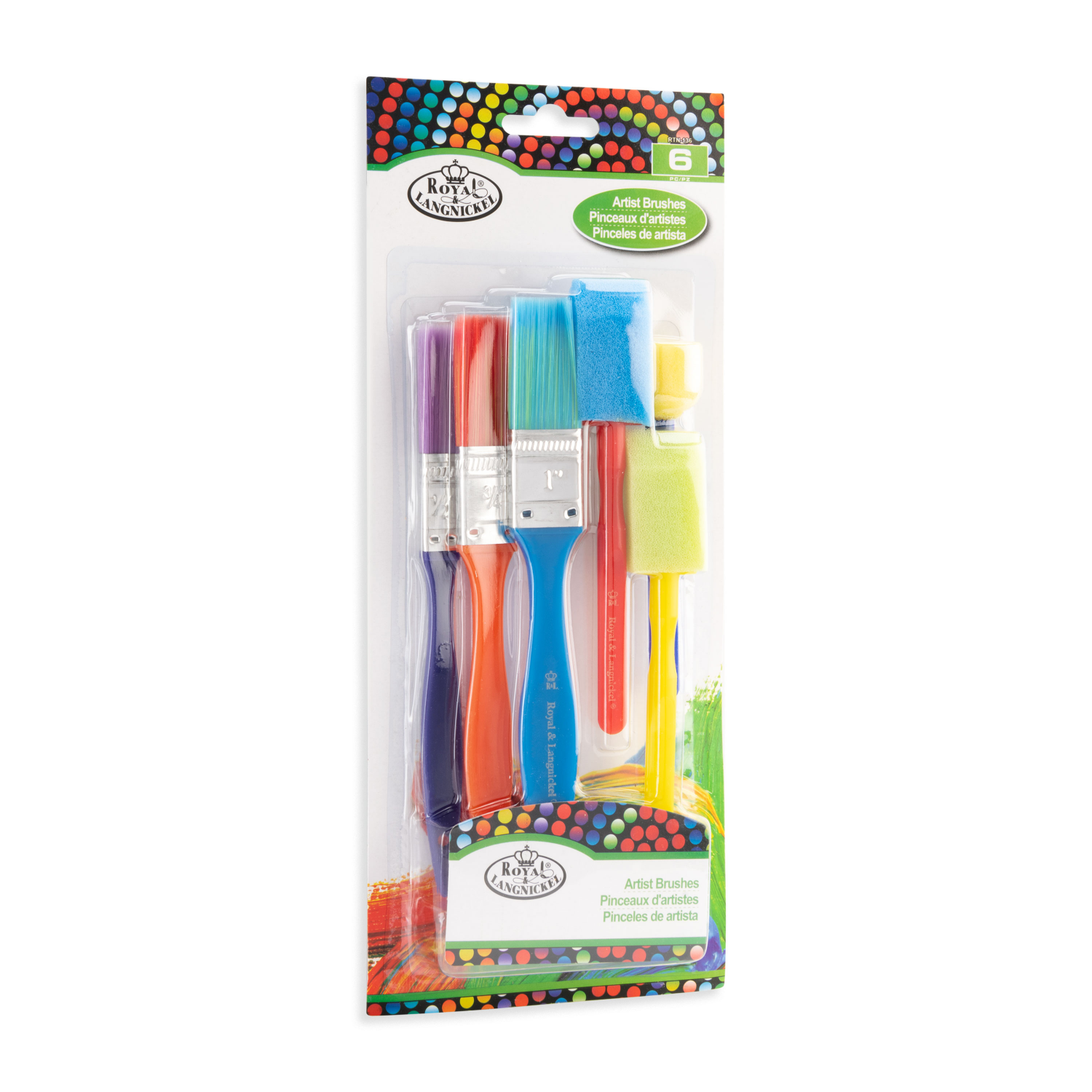 slide 3 of 3, Royal & Langnickel Cool Art Craft Brush Set, 6 ct